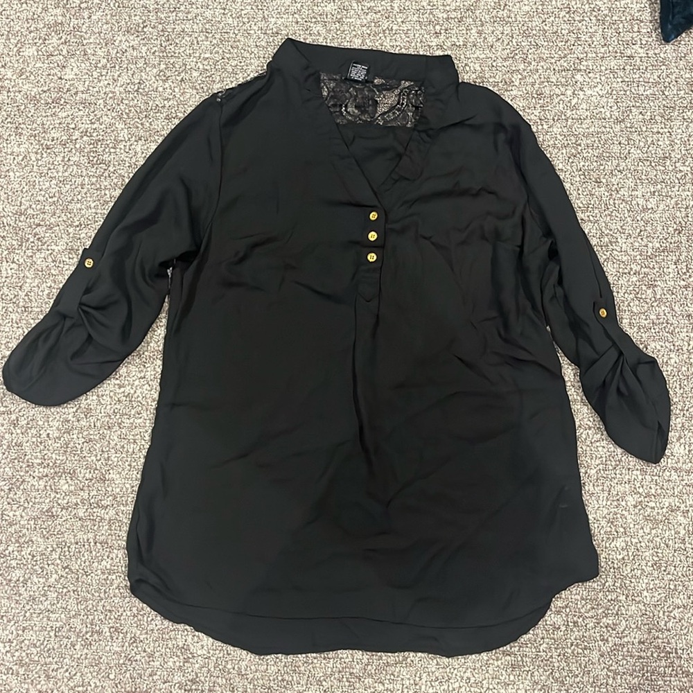 Rue 21 Laced Black Shirt